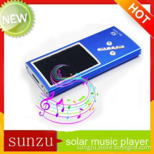MIni Solar Battery 800mah Power MP3 Player with Radio